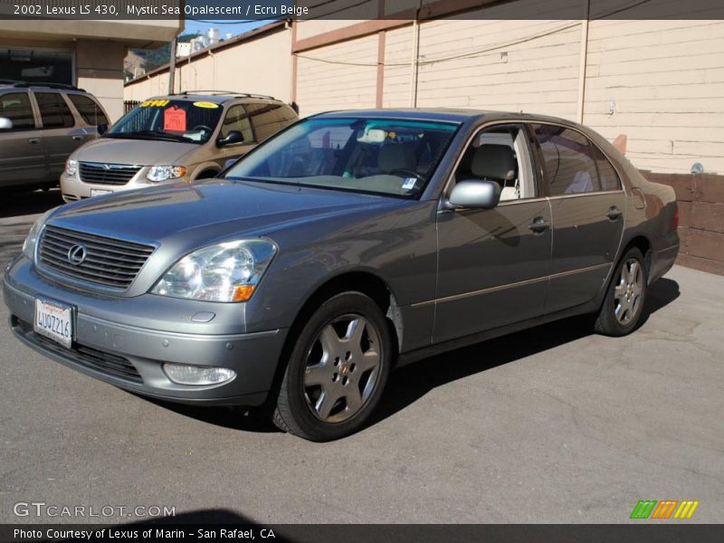 Mystic Sea Opalescent / Ecru Beige 2002 Lexus LS 430