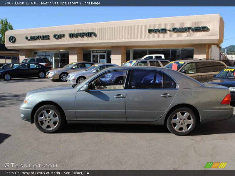 Mystic Sea Opalescent / Ecru Beige 2002 Lexus LS 430