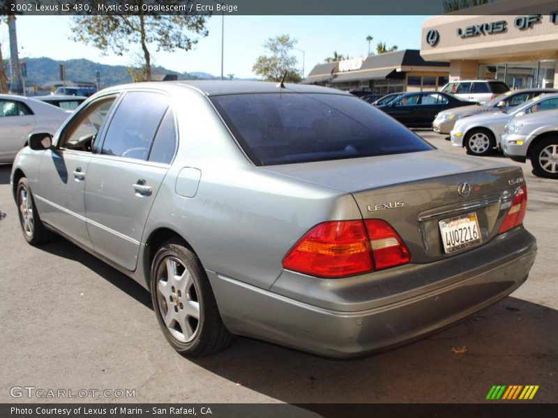 Mystic Sea Opalescent / Ecru Beige 2002 Lexus LS 430