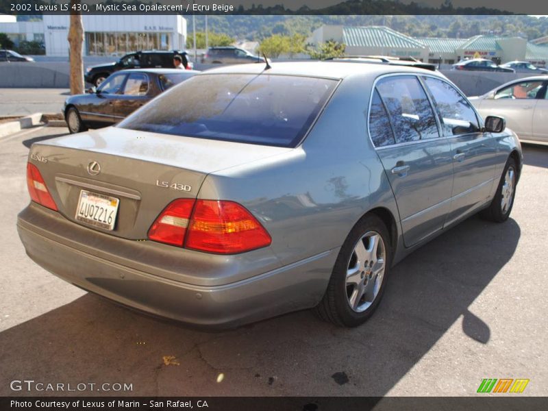 Mystic Sea Opalescent / Ecru Beige 2002 Lexus LS 430