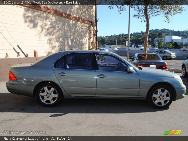 Mystic Sea Opalescent / Ecru Beige 2002 Lexus LS 430