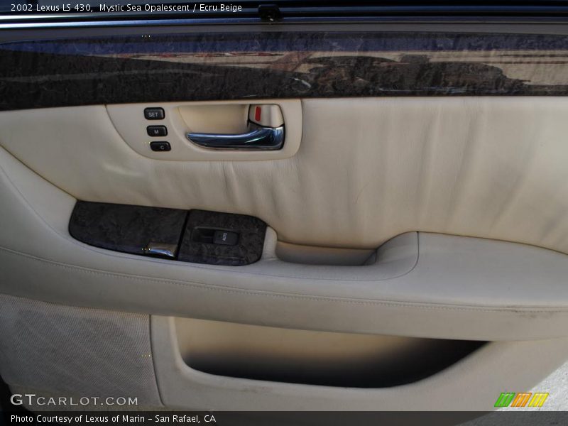 Mystic Sea Opalescent / Ecru Beige 2002 Lexus LS 430