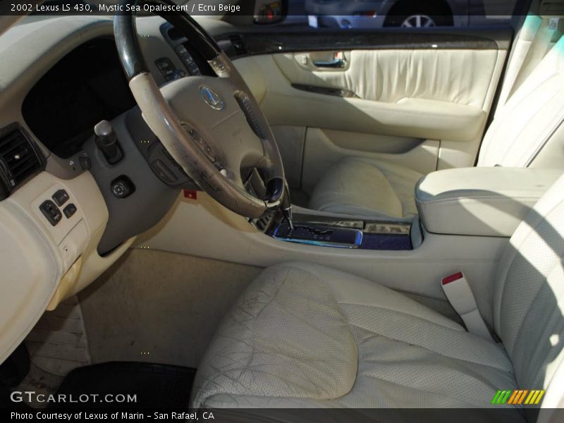 Mystic Sea Opalescent / Ecru Beige 2002 Lexus LS 430