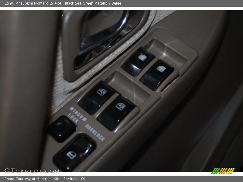 Black Sea Green Metallic / Beige 1996 Mitsubishi Montero LS 4x4