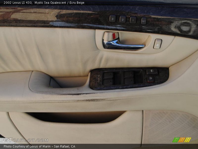 Mystic Sea Opalescent / Ecru Beige 2002 Lexus LS 430