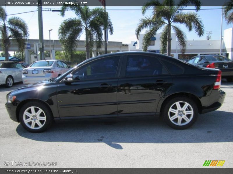 Black / Dark Beige/Quartz 2007 Volvo S40 2.4i