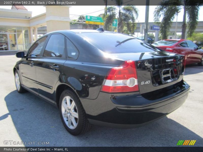Black / Dark Beige/Quartz 2007 Volvo S40 2.4i