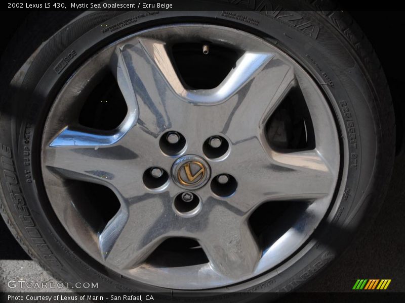 Mystic Sea Opalescent / Ecru Beige 2002 Lexus LS 430