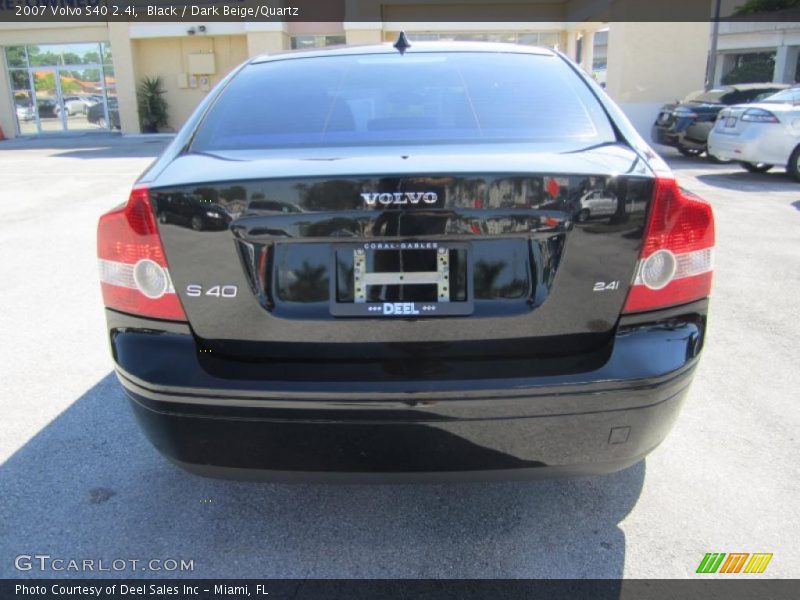 Black / Dark Beige/Quartz 2007 Volvo S40 2.4i