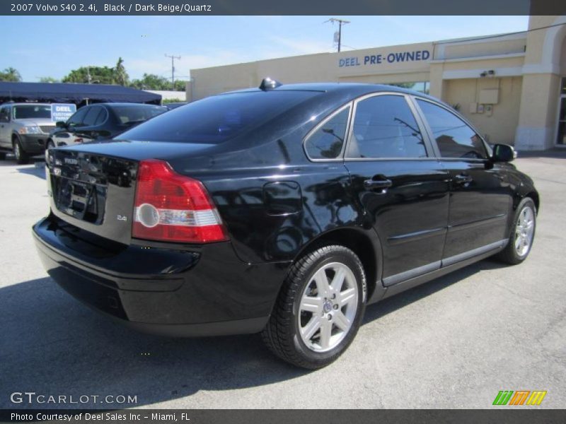 Black / Dark Beige/Quartz 2007 Volvo S40 2.4i