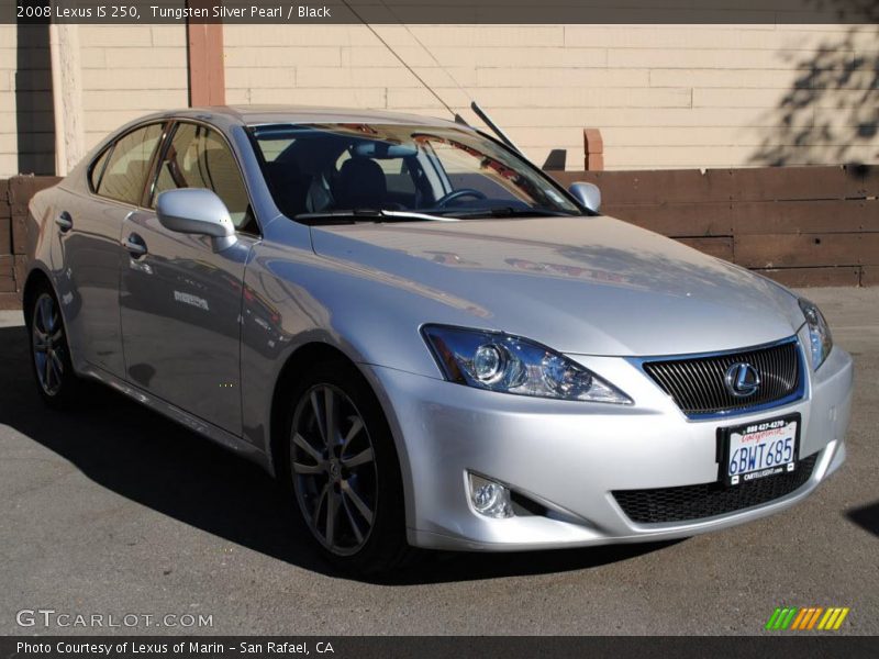 Tungsten Silver Pearl / Black 2008 Lexus IS 250
