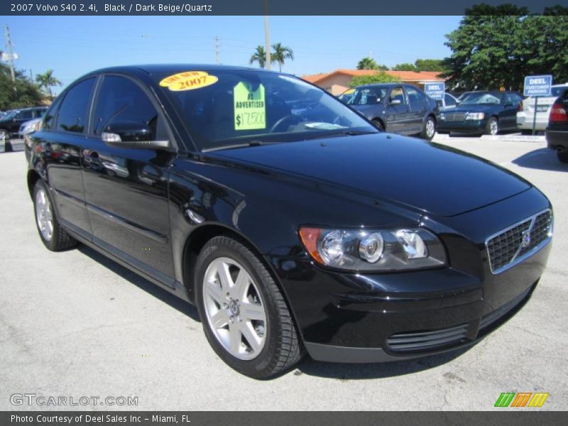 Black / Dark Beige/Quartz 2007 Volvo S40 2.4i