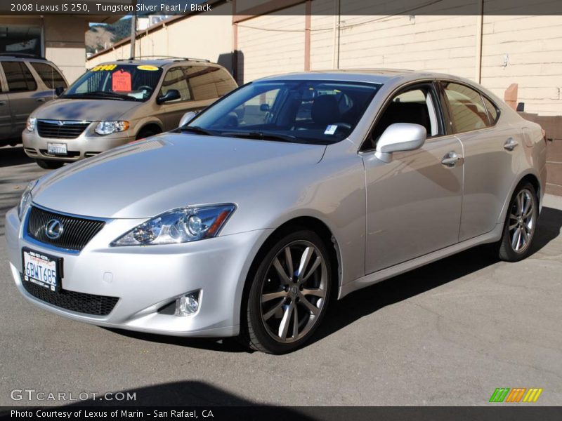 Tungsten Silver Pearl / Black 2008 Lexus IS 250