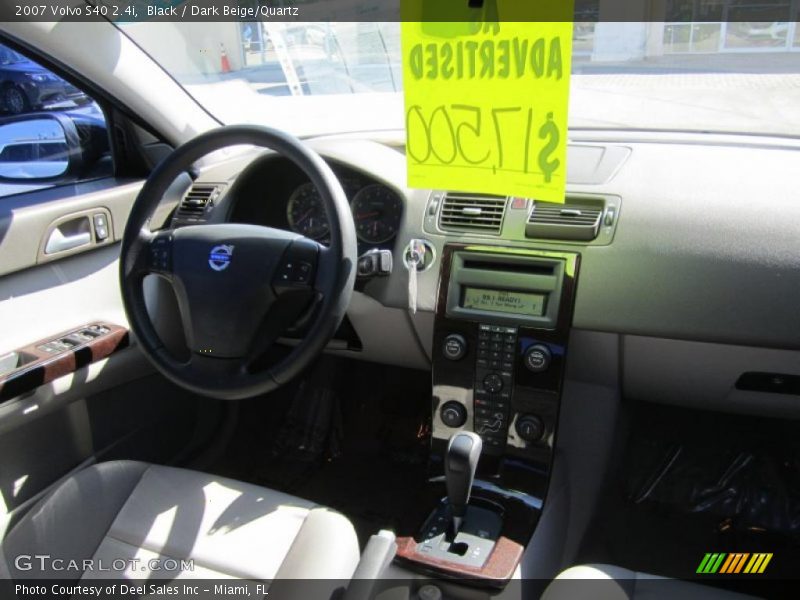 Black / Dark Beige/Quartz 2007 Volvo S40 2.4i