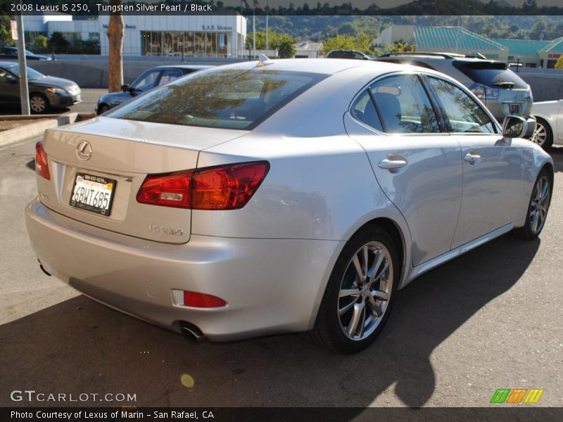 Tungsten Silver Pearl / Black 2008 Lexus IS 250