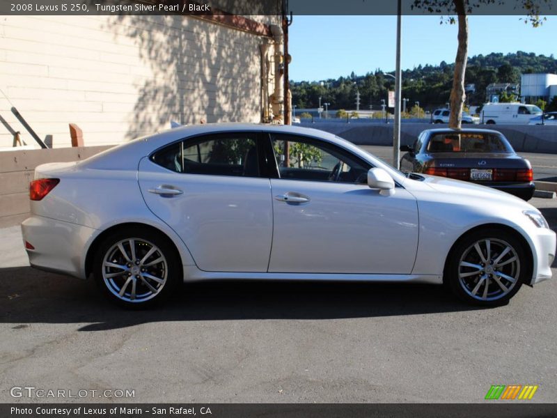 Tungsten Silver Pearl / Black 2008 Lexus IS 250