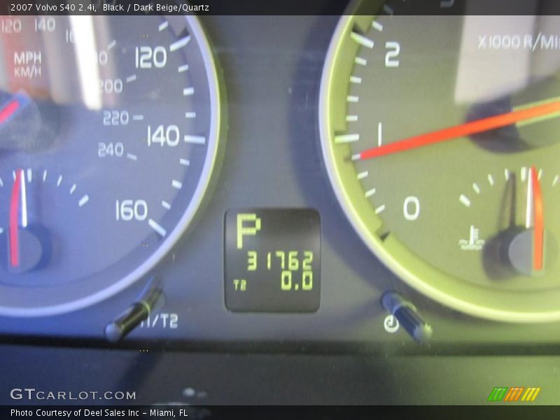 Black / Dark Beige/Quartz 2007 Volvo S40 2.4i