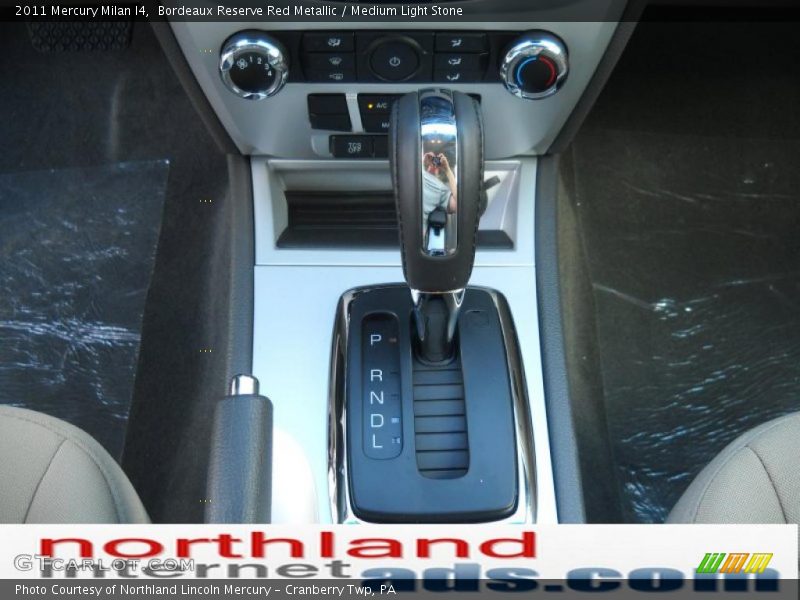 Bordeaux Reserve Red Metallic / Medium Light Stone 2011 Mercury Milan I4
