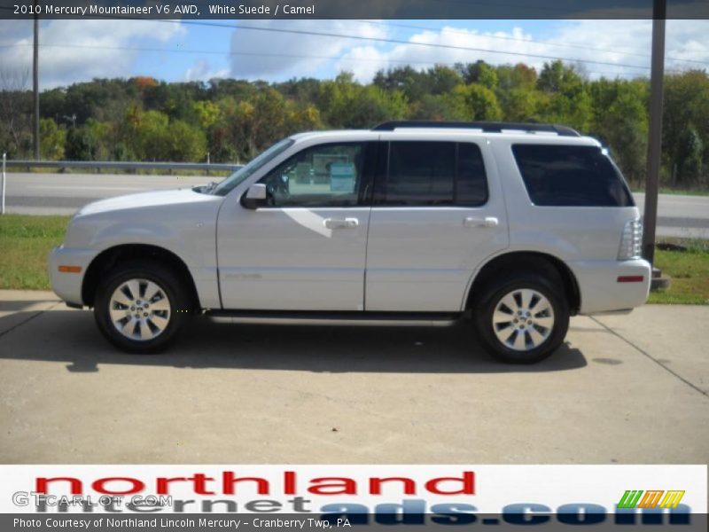 White Suede / Camel 2010 Mercury Mountaineer V6 AWD