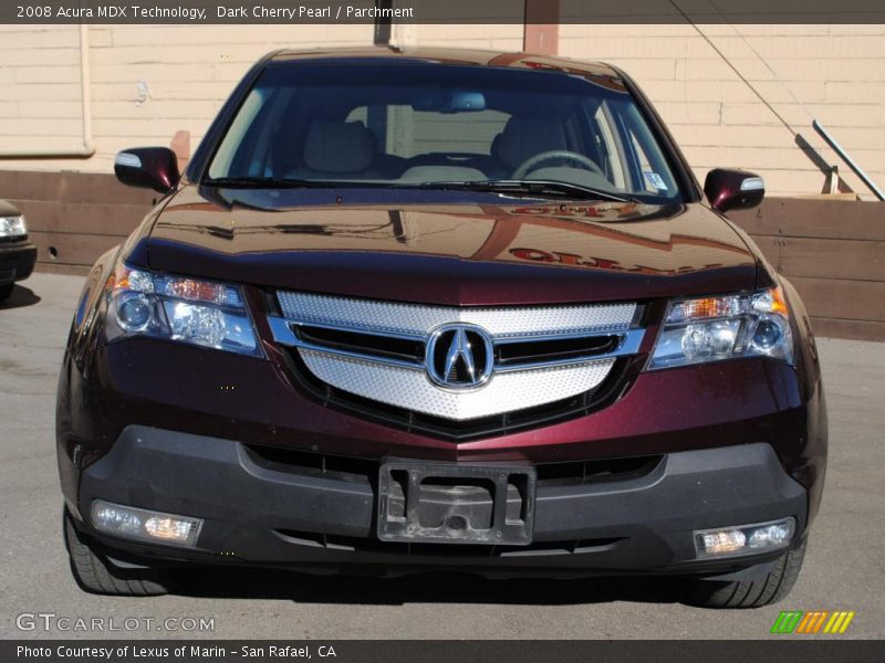 Dark Cherry Pearl / Parchment 2008 Acura MDX Technology