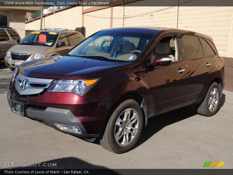 Dark Cherry Pearl / Parchment 2008 Acura MDX Technology