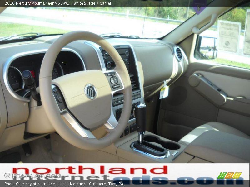 White Suede / Camel 2010 Mercury Mountaineer V6 AWD