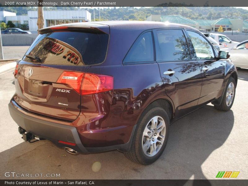 Dark Cherry Pearl / Parchment 2008 Acura MDX Technology