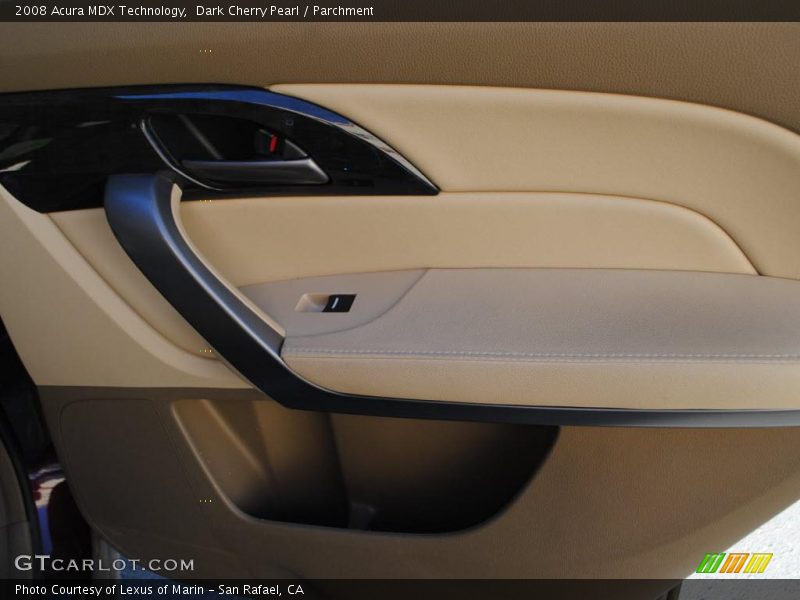 Dark Cherry Pearl / Parchment 2008 Acura MDX Technology