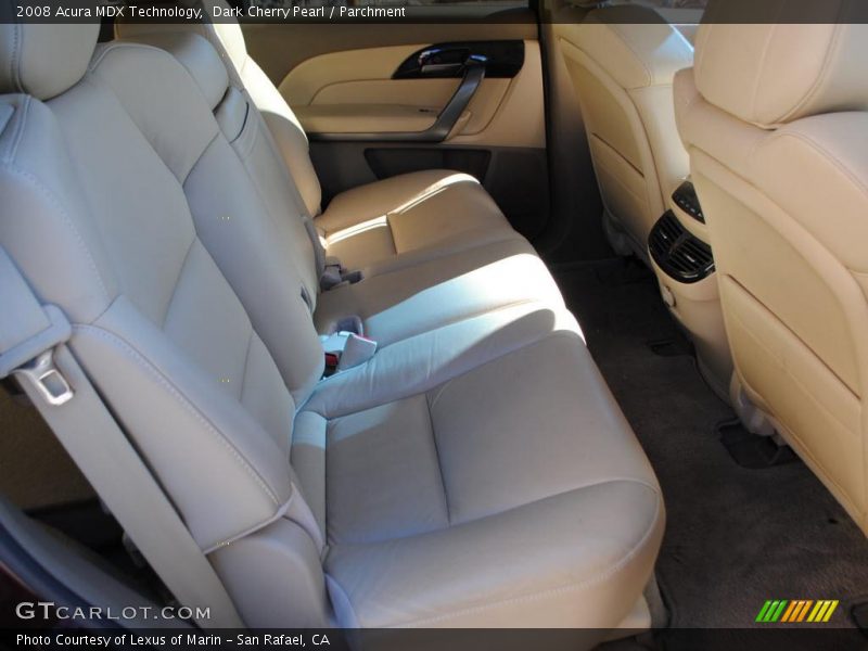Dark Cherry Pearl / Parchment 2008 Acura MDX Technology