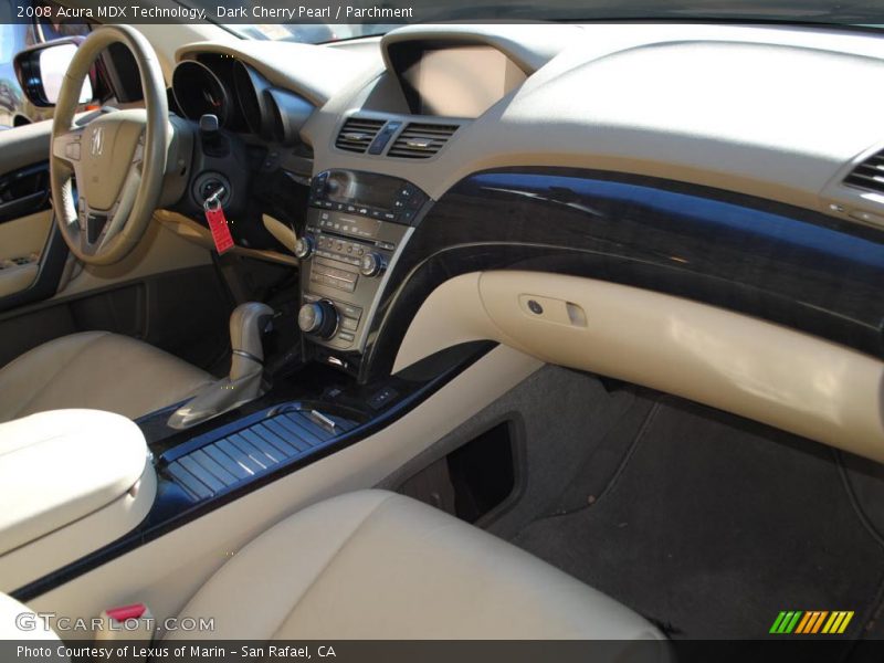 Dark Cherry Pearl / Parchment 2008 Acura MDX Technology