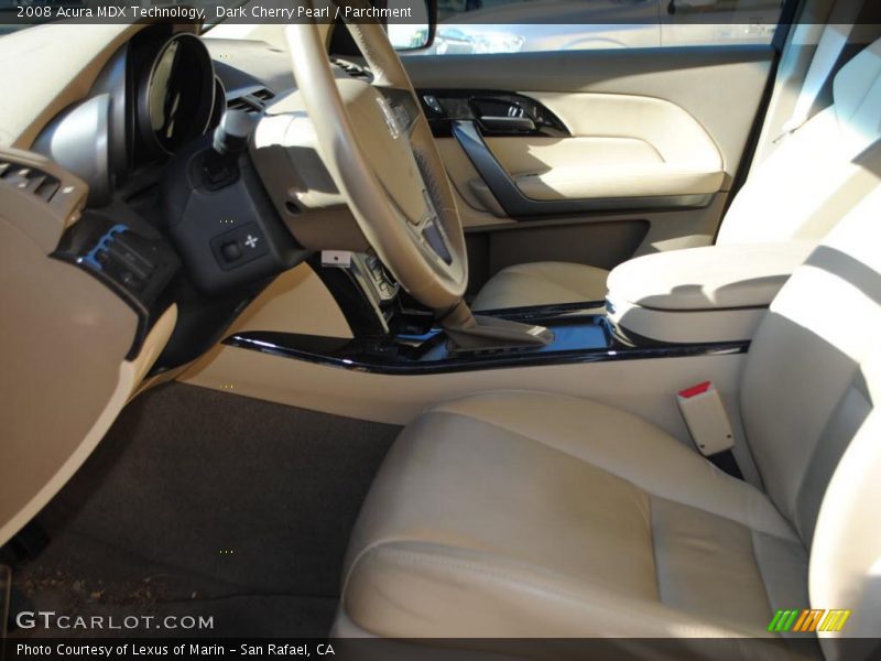 Dark Cherry Pearl / Parchment 2008 Acura MDX Technology