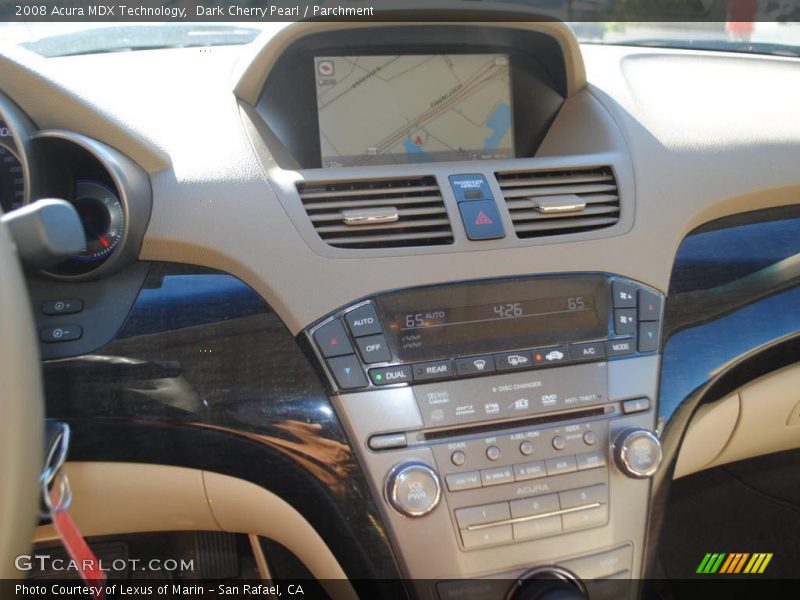Dark Cherry Pearl / Parchment 2008 Acura MDX Technology