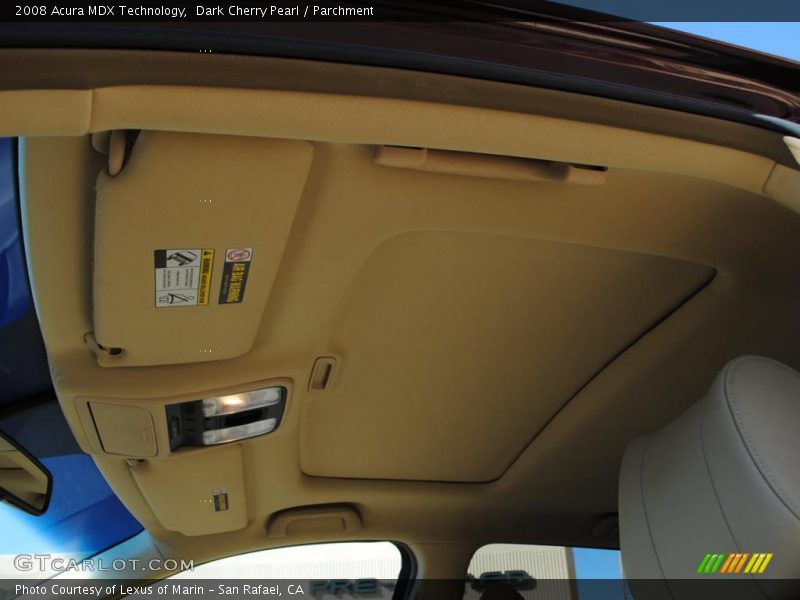 Dark Cherry Pearl / Parchment 2008 Acura MDX Technology