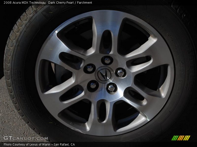 Dark Cherry Pearl / Parchment 2008 Acura MDX Technology