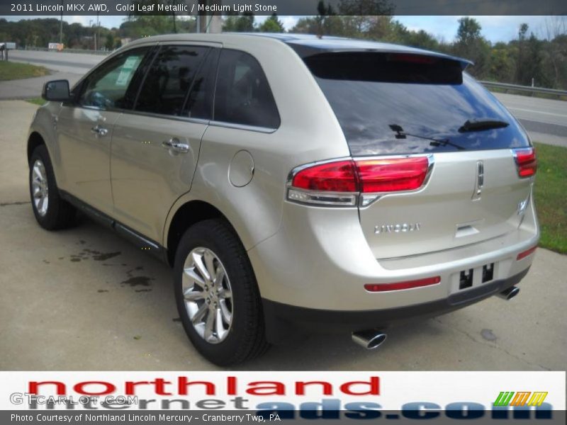 Gold Leaf Metallic / Medium Light Stone 2011 Lincoln MKX AWD