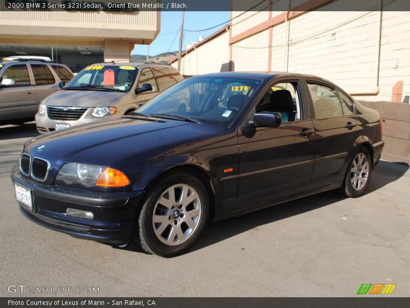 Orient Blue Metallic / Black 2000 BMW 3 Series 323i Sedan