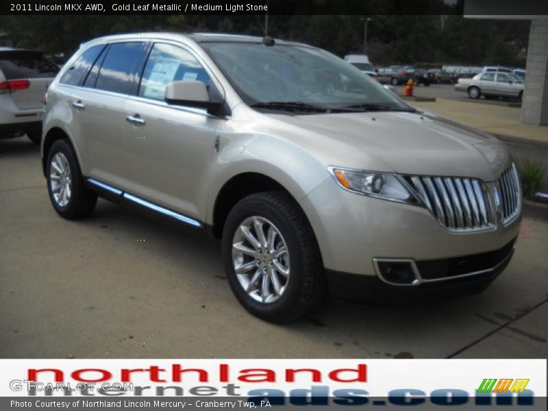 Gold Leaf Metallic / Medium Light Stone 2011 Lincoln MKX AWD