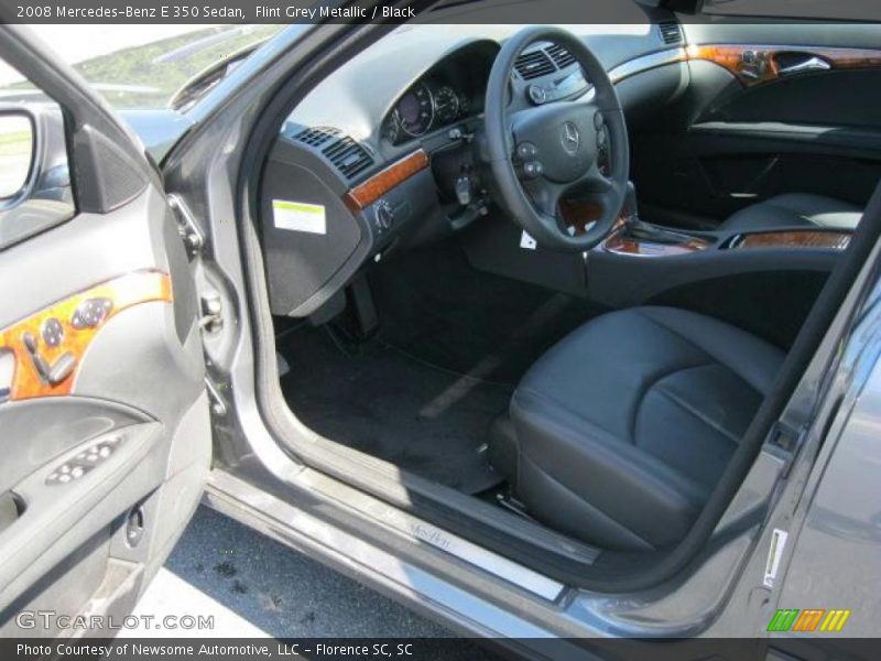 Flint Grey Metallic / Black 2008 Mercedes-Benz E 350 Sedan