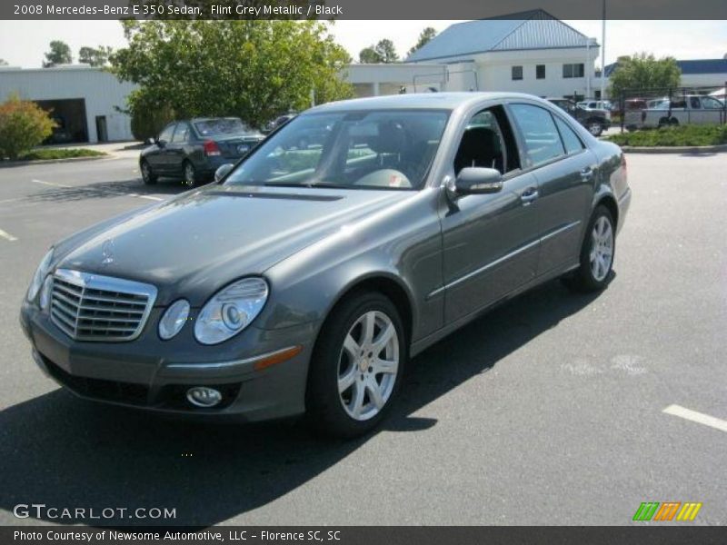 Flint Grey Metallic / Black 2008 Mercedes-Benz E 350 Sedan