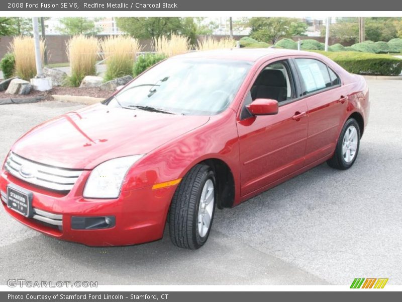 Redfire Metallic / Charcoal Black 2008 Ford Fusion SE V6