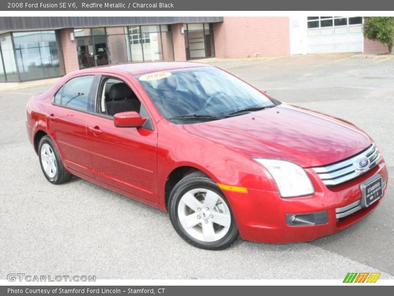 Redfire Metallic / Charcoal Black 2008 Ford Fusion SE V6