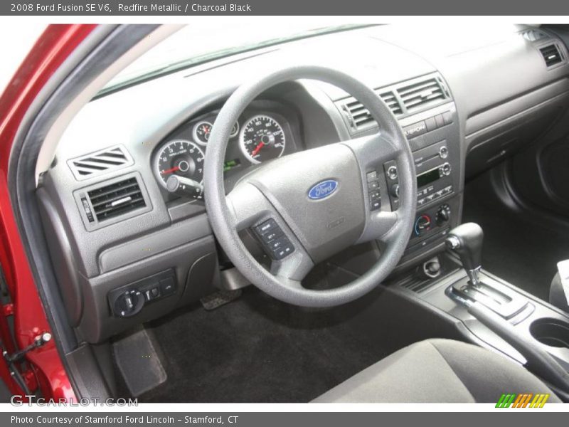 Redfire Metallic / Charcoal Black 2008 Ford Fusion SE V6