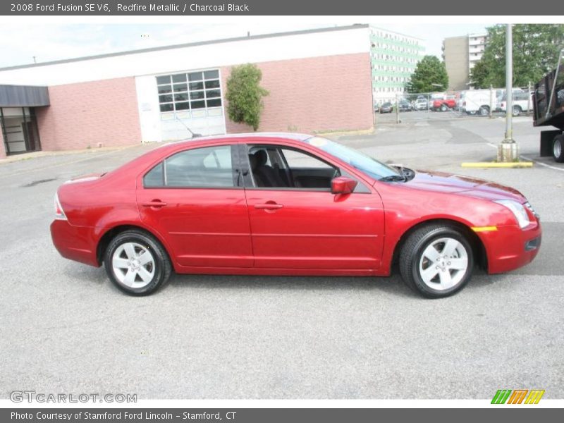 Redfire Metallic / Charcoal Black 2008 Ford Fusion SE V6
