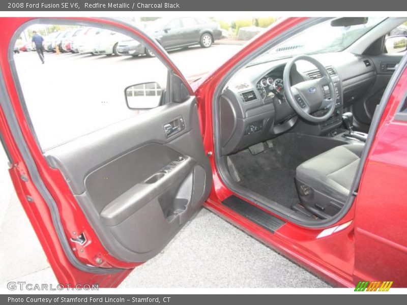 Redfire Metallic / Charcoal Black 2008 Ford Fusion SE V6