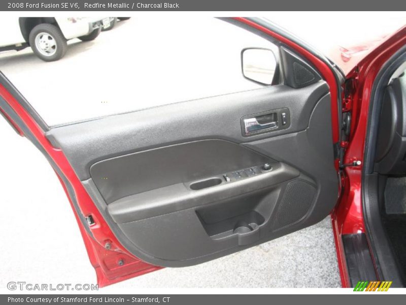 Redfire Metallic / Charcoal Black 2008 Ford Fusion SE V6