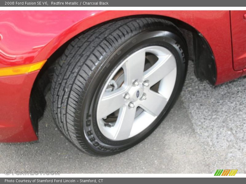 Redfire Metallic / Charcoal Black 2008 Ford Fusion SE V6