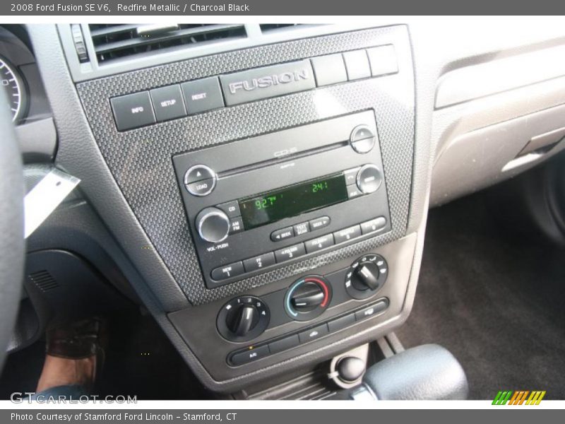 Redfire Metallic / Charcoal Black 2008 Ford Fusion SE V6
