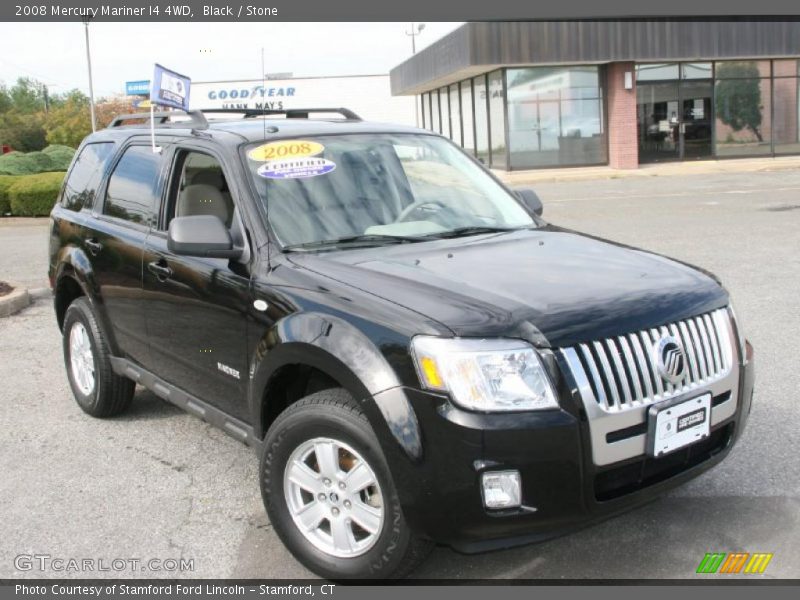 Black / Stone 2008 Mercury Mariner I4 4WD