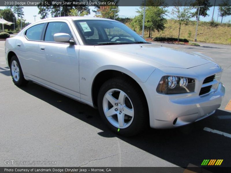 Bright Silver Metallic / Dark Slate Gray 2010 Dodge Charger 3.5L