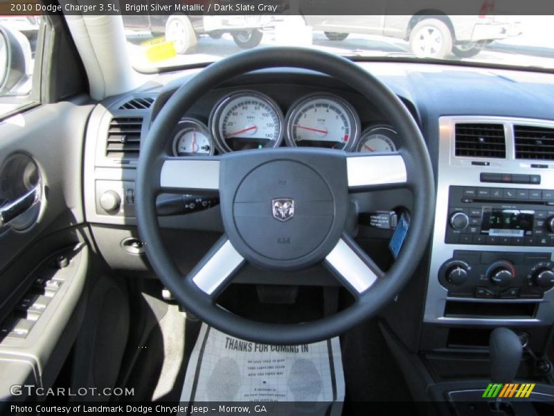 Bright Silver Metallic / Dark Slate Gray 2010 Dodge Charger 3.5L